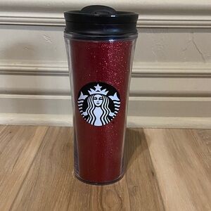 NWOT Red Glitter Starbucks Cup